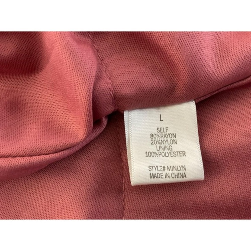 Mi Ami for Francesca's Mauve Pink Puff Sleeve Smocked Mini Dress Juniors L New - Picture 12 of 15